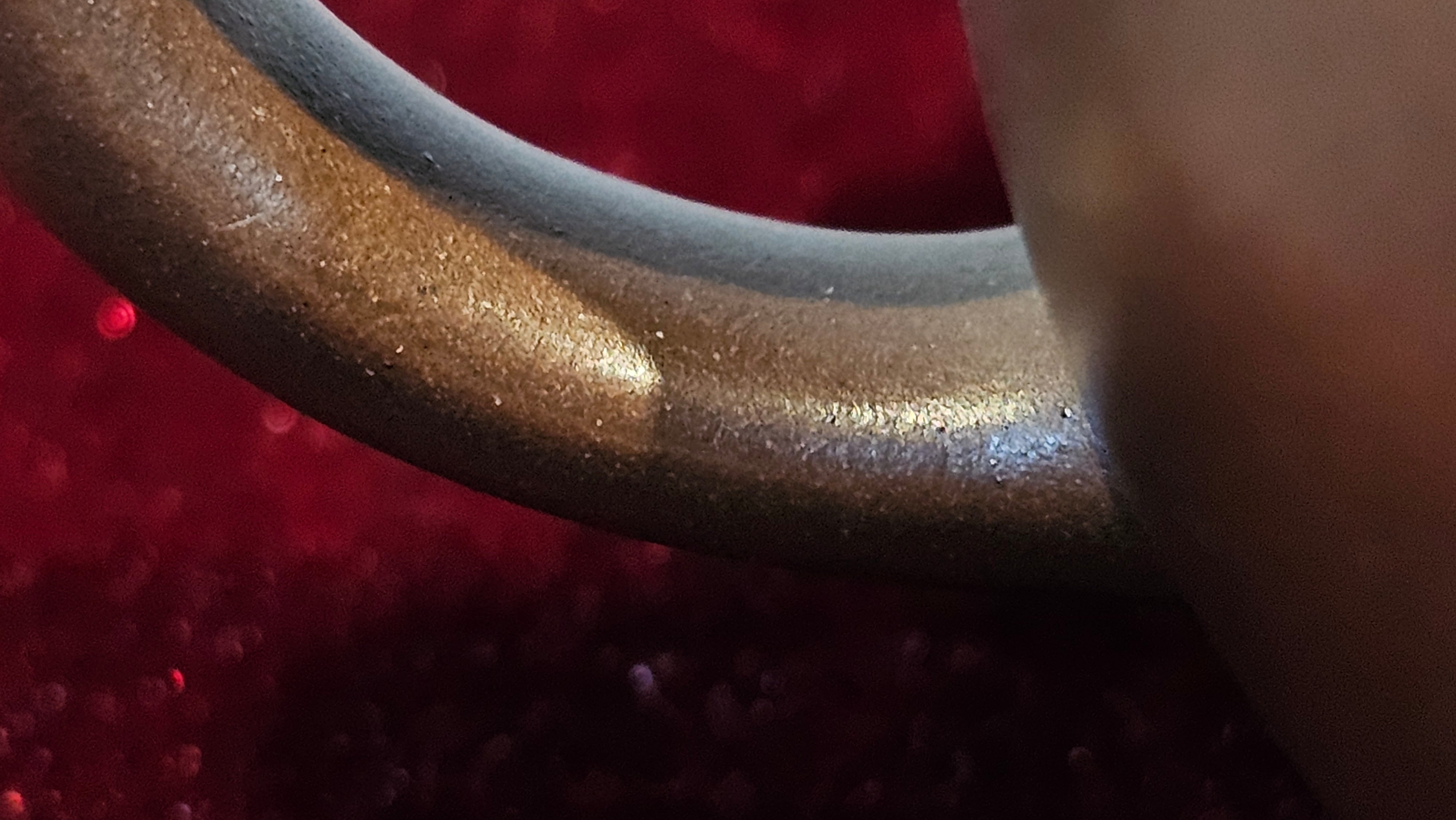 《禅莲宝瓶》"Chan Lian Bao Ping", 215.9ml, High Fired ~ Gao Wen Zi Ni, Ornate Ru Yi Motif Clay Sculpting! with Gold Appliqué! ~ Brand New Design & Crafted by L3A Consummate Master Artist Li Yan Ru ~ Congrats to Mr J.G.! 1235hrs 29th Nov, New Orleans! LA!