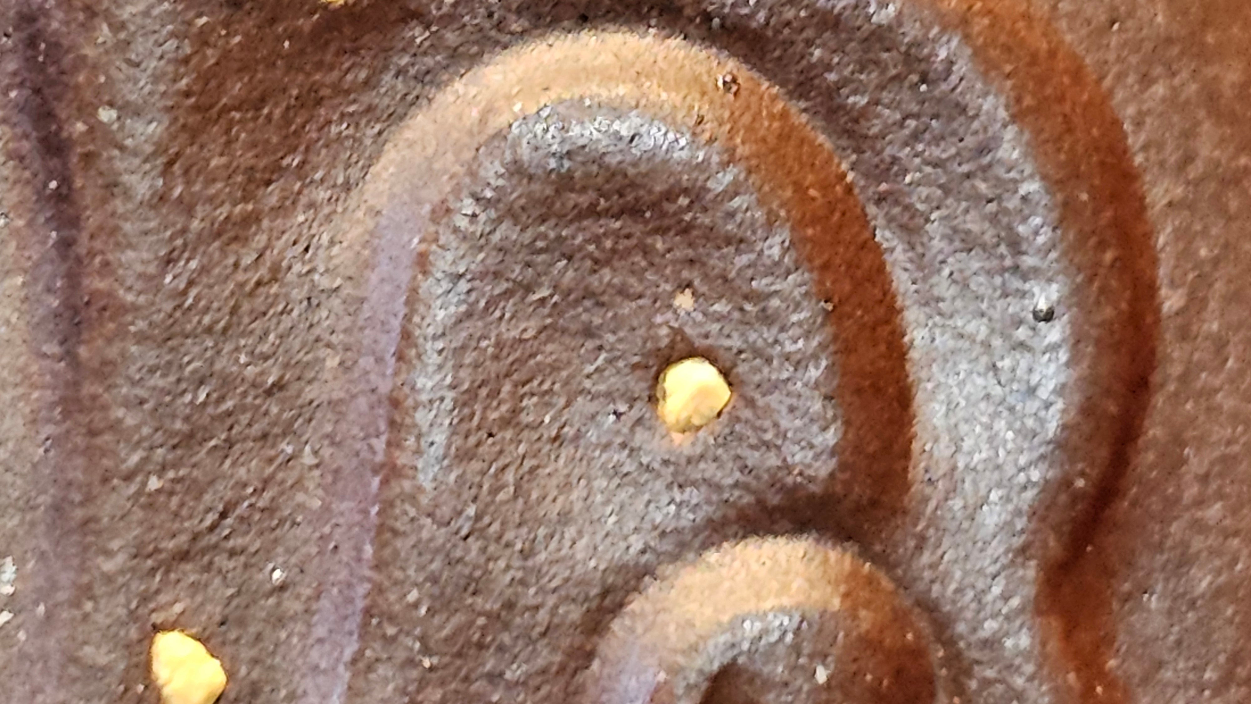 《禅莲宝瓶》"Chan Lian Bao Ping", 215.9ml, High Fired ~ Gao Wen Zi Ni, Ornate Ru Yi Motif Clay Sculpting! with Gold Appliqué! ~ Brand New Design & Crafted by L3A Consummate Master Artist Li Yan Ru ~ Congrats to Mr J.G.! 1235hrs 29th Nov, New Orleans! LA!