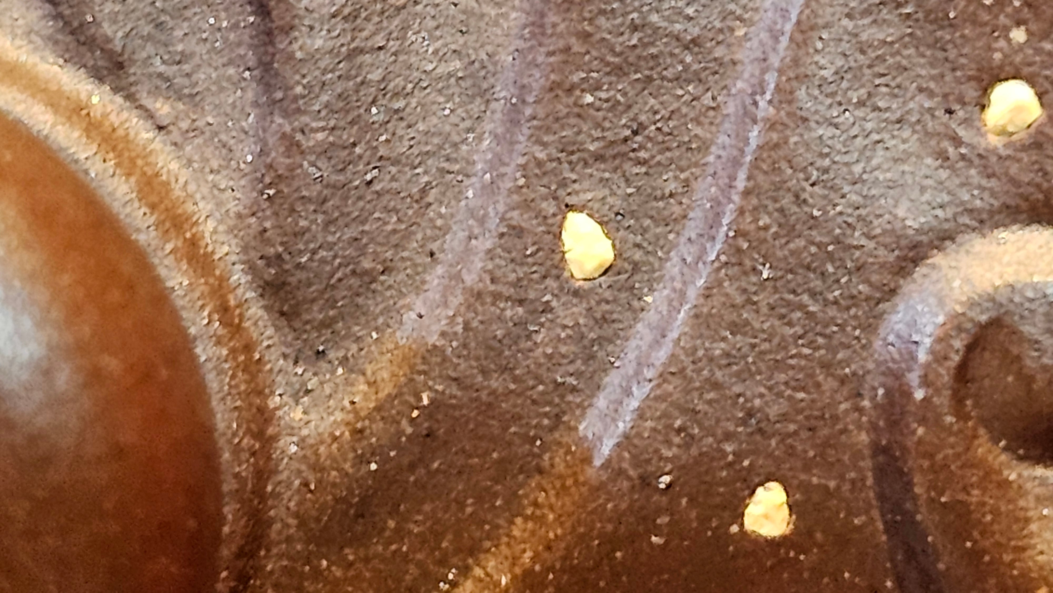 《禅莲宝瓶》"Chan Lian Bao Ping", 215.9ml, High Fired ~ Gao Wen Zi Ni, Ornate Ru Yi Motif Clay Sculpting! with Gold Appliqué! ~ Brand New Design & Crafted by L3A Consummate Master Artist Li Yan Ru ~ Congrats to Mr J.G.! 1235hrs 29th Nov, New Orleans! LA!