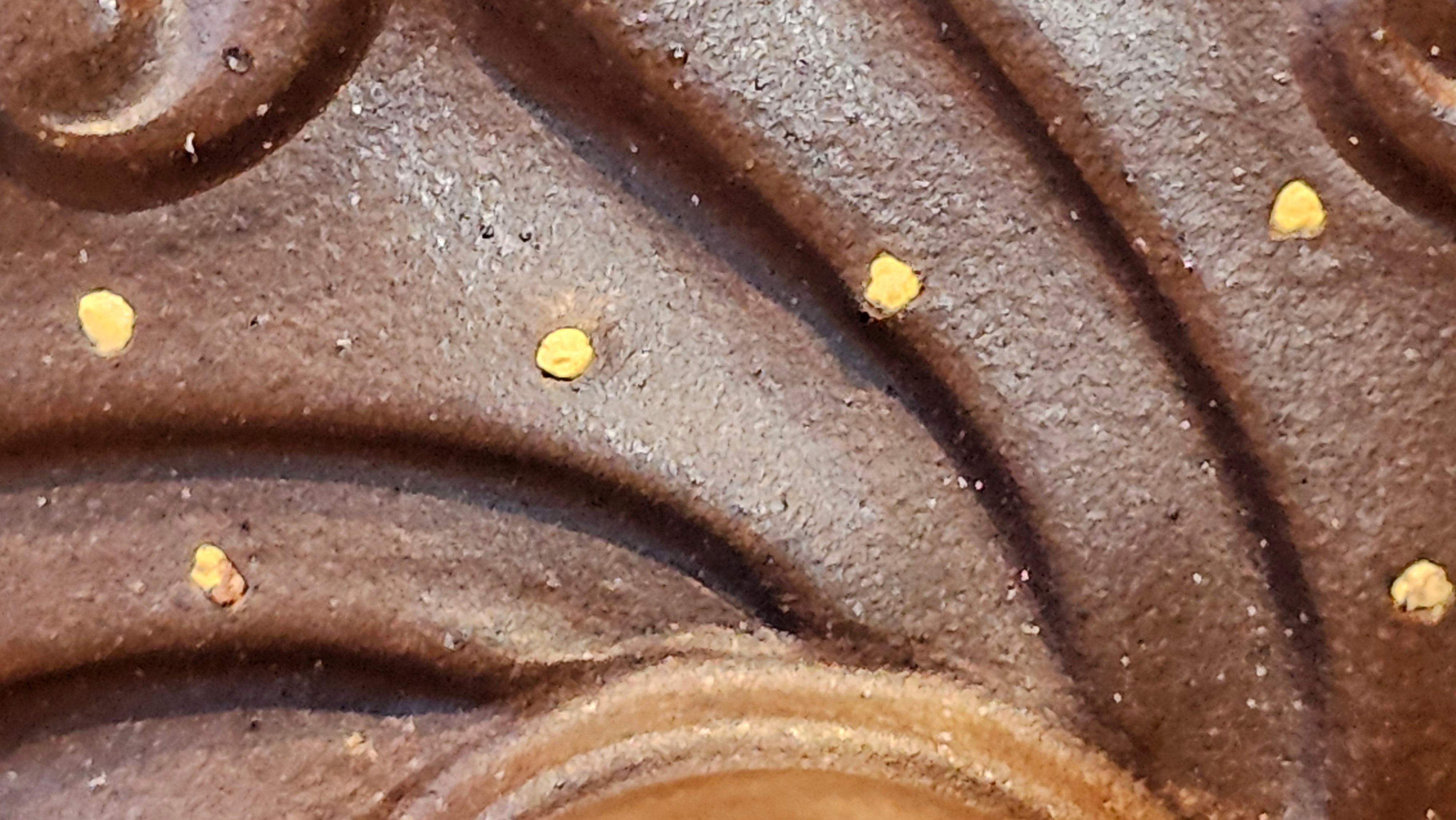 《禅莲宝瓶》"Chan Lian Bao Ping", 215.9ml, High Fired ~ Gao Wen Zi Ni, Ornate Ru Yi Motif Clay Sculpting! with Gold Appliqué! ~ Brand New Design & Crafted by L3A Consummate Master Artist Li Yan Ru ~ Congrats to Mr J.G.! 1235hrs 29th Nov, New Orleans! LA!