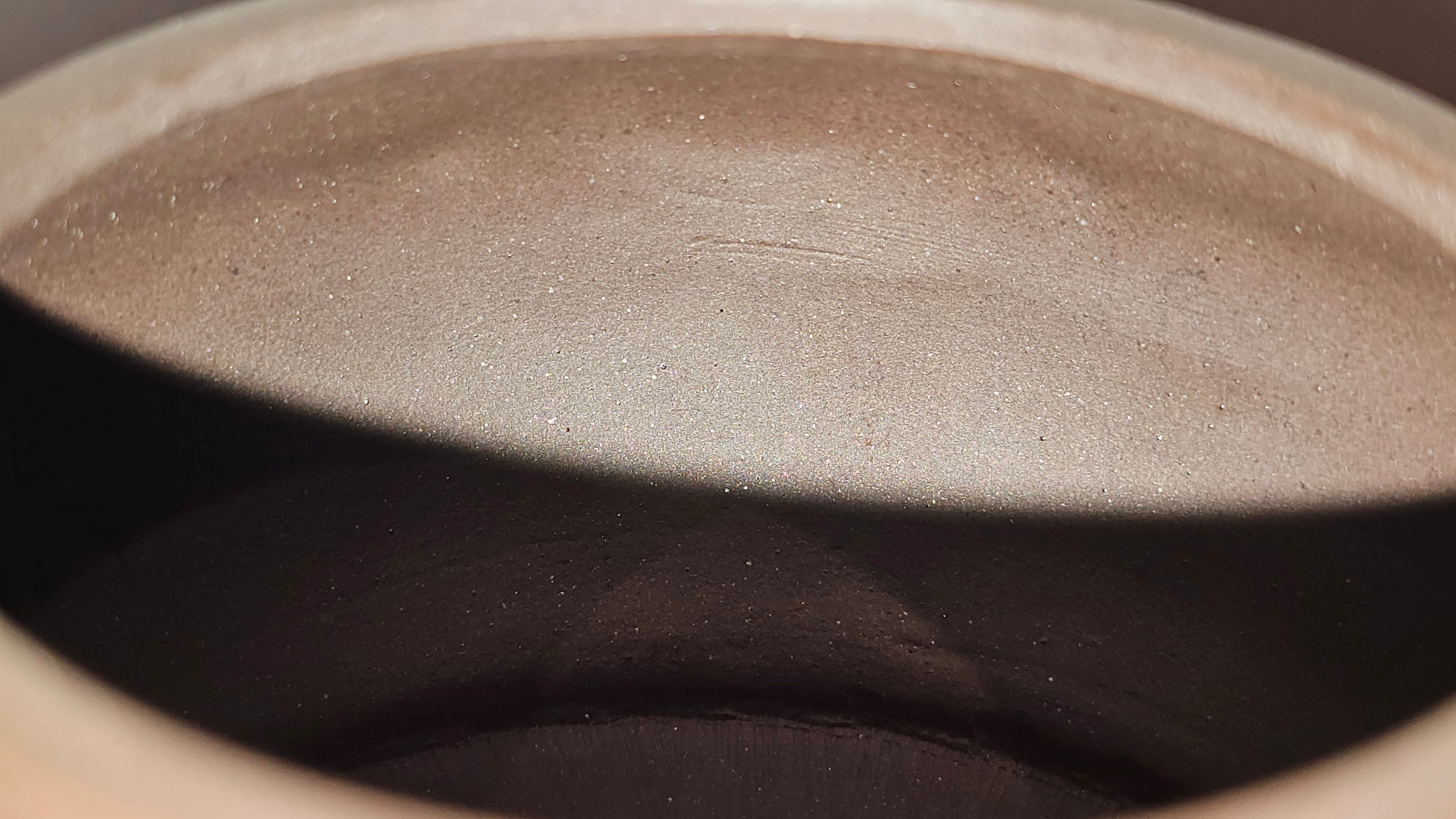 《禅莲宝瓶》"Chan Lian Bao Ping", 215.9ml, High Fired ~ Gao Wen Zi Ni, Ornate Ru Yi Motif Clay Sculpting! with Gold Appliqué! ~ Brand New Design & Crafted by L3A Consummate Master Artist Li Yan Ru ~ Congrats to Mr J.G.! 1235hrs 29th Nov, New Orleans! LA!