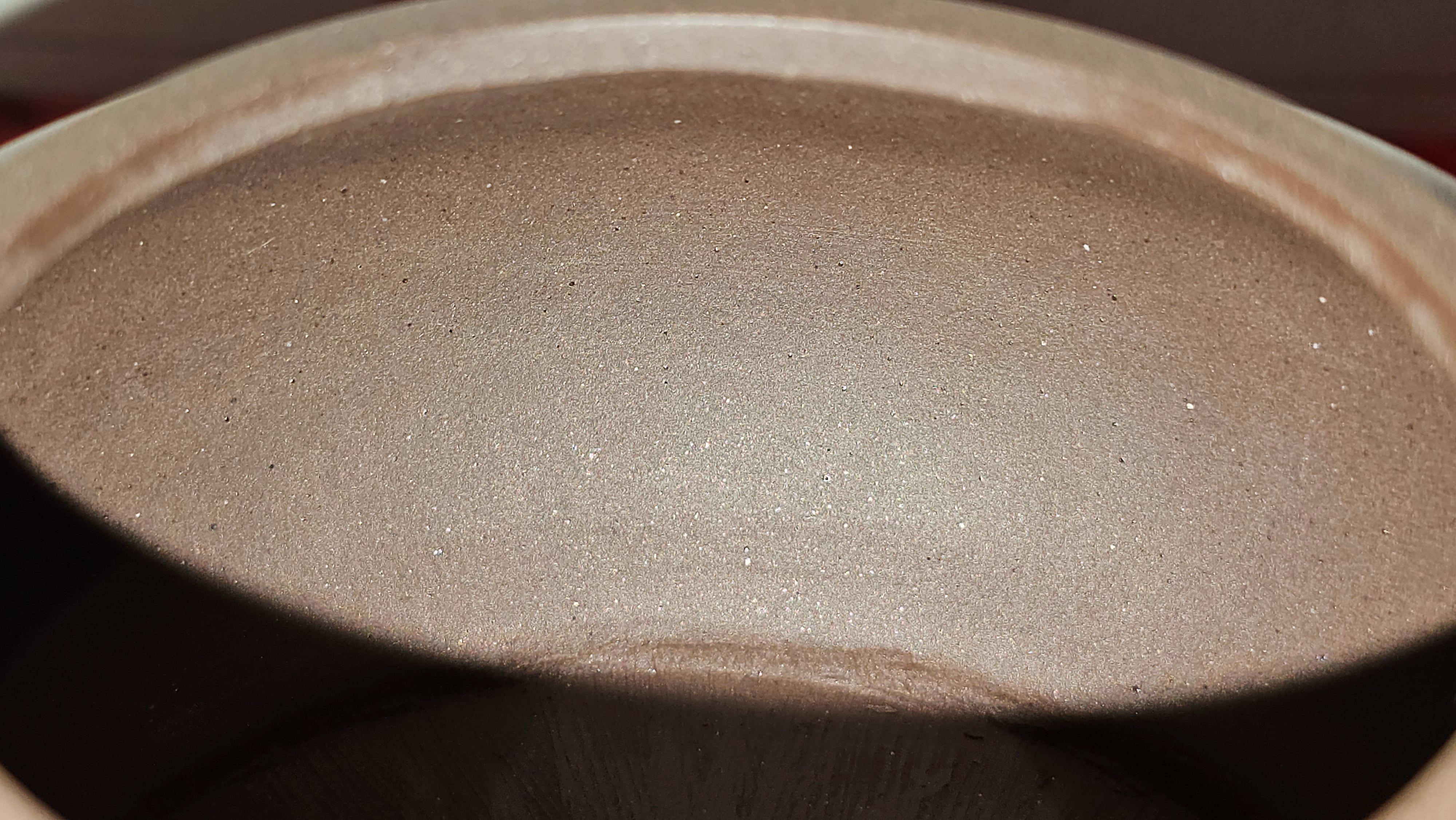 《禅莲宝瓶》"Chan Lian Bao Ping", 215.9ml, High Fired ~ Gao Wen Zi Ni, Ornate Ru Yi Motif Clay Sculpting! with Gold Appliqué! ~ Brand New Design & Crafted by L3A Consummate Master Artist Li Yan Ru ~ Congrats to Mr J.G.! 1235hrs 29th Nov, New Orleans! LA!