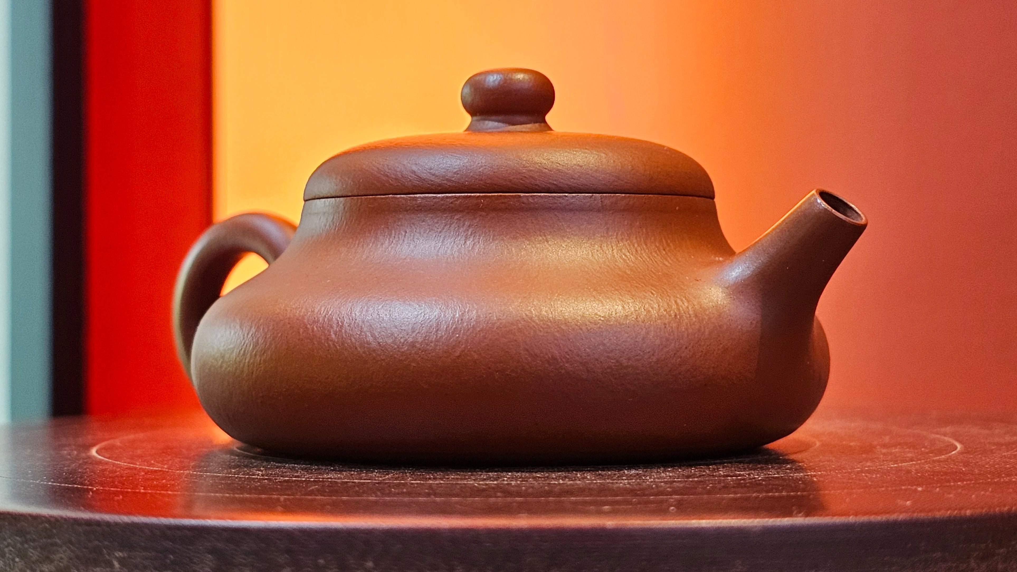 Jing Le 静乐 ~ "Quiet happiness", 79.8ml, Xiao Mei Yao Zhu Ni 小煤窑朱泥, by our Collaborative Craftsman Wang Xing 王兴 ~ Congratulations!to Mr J.T.! 1415hrs 1st Dec 2025, Fargo! ND!