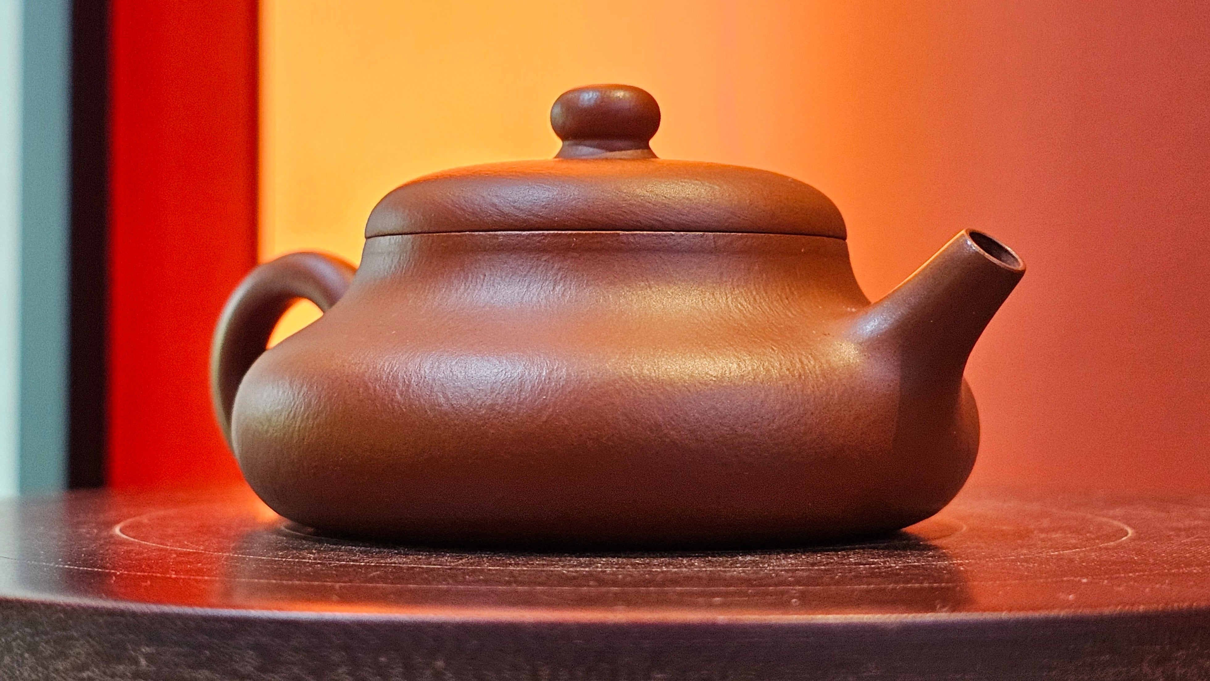 Jing Le 静乐 ~ "Quiet happiness", 79.8ml, Xiao Mei Yao Zhu Ni 小煤窑朱泥, by our Collaborative Craftsman Wang Xing 王兴 ~ Congratulations!to Mr J.T.! 1415hrs 1st Dec 2025, Fargo! ND!