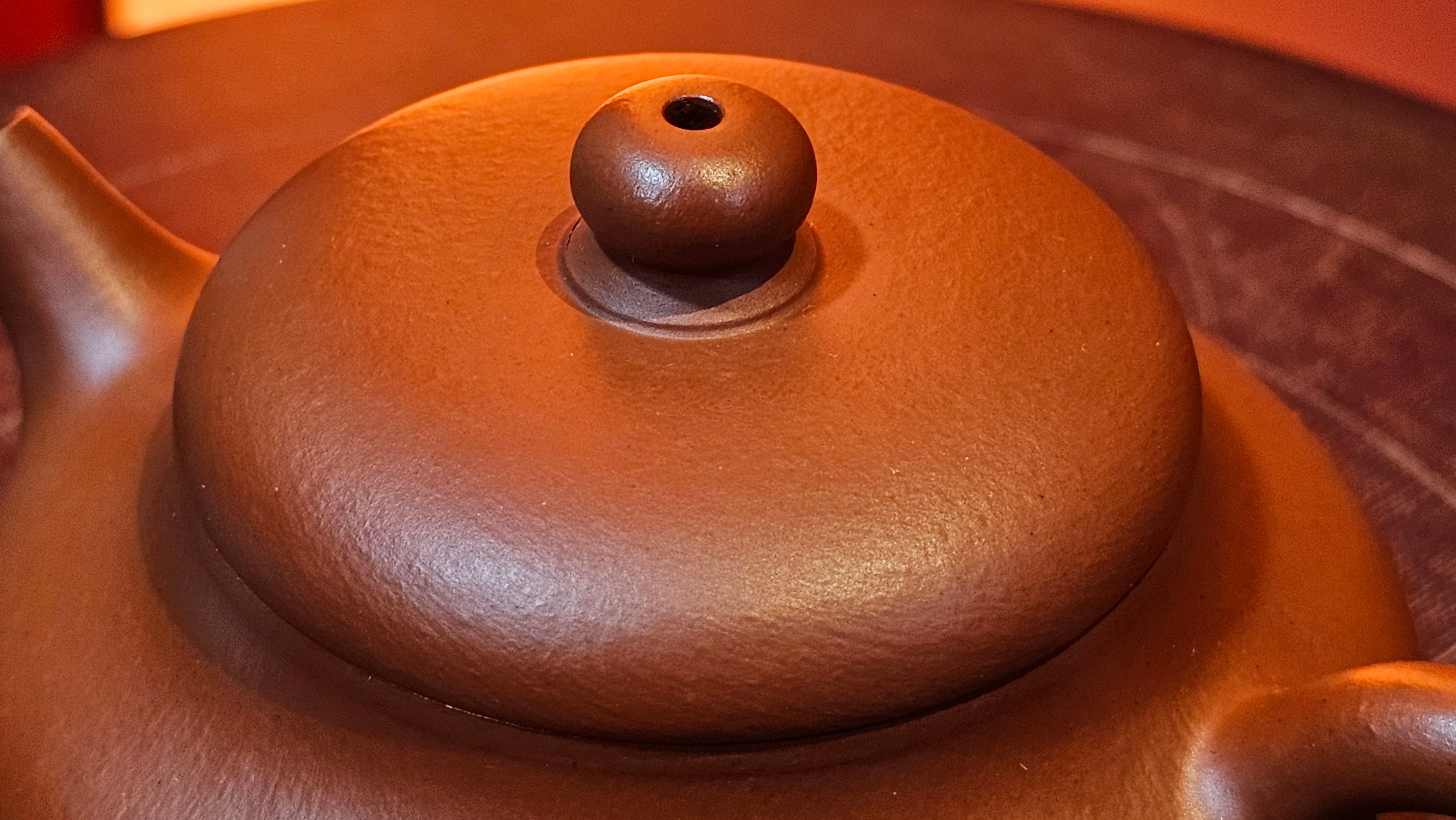 Jing Le 静乐 ~ "Quiet happiness", 79.8ml, Xiao Mei Yao Zhu Ni 小煤窑朱泥, by our Collaborative Craftsman Wang Xing 王兴 ~ Congratulations!to Mr J.T.! 1415hrs 1st Dec 2025, Fargo! ND!