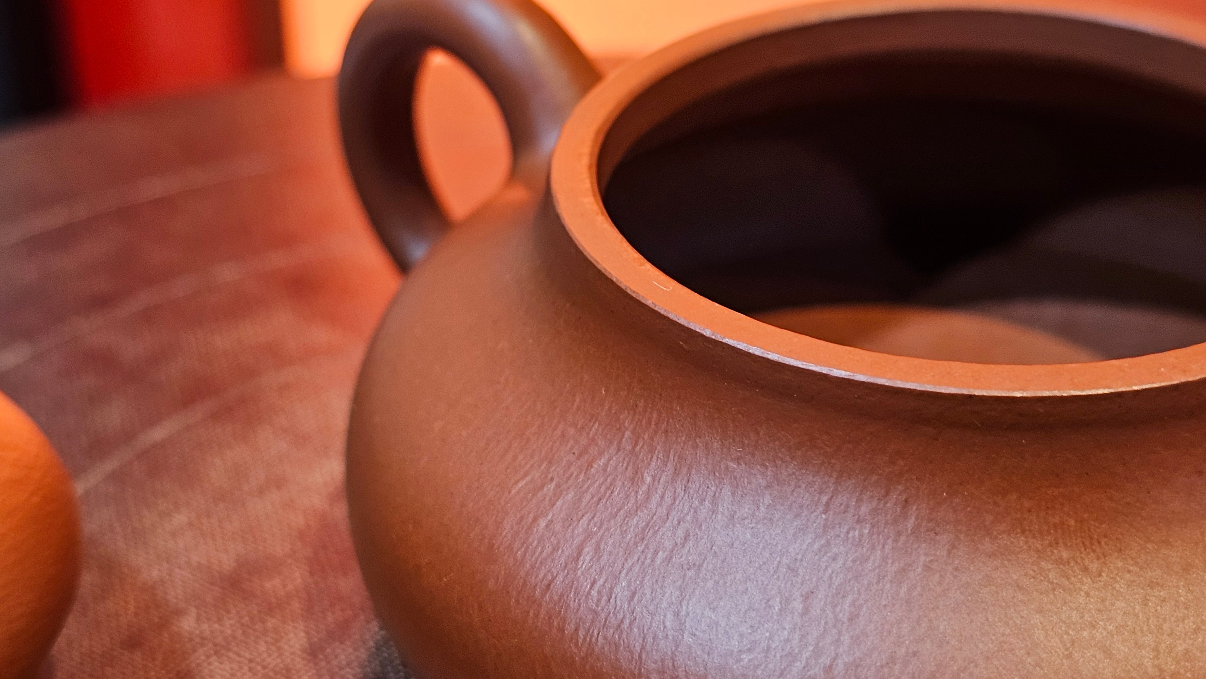 Jing Le 静乐 ~ "Quiet happiness", 79.8ml, Xiao Mei Yao Zhu Ni 小煤窑朱泥, by our Collaborative Craftsman Wang Xing 王兴 ~ Congratulations!to Mr J.T.! 1415hrs 1st Dec 2025, Fargo! ND!