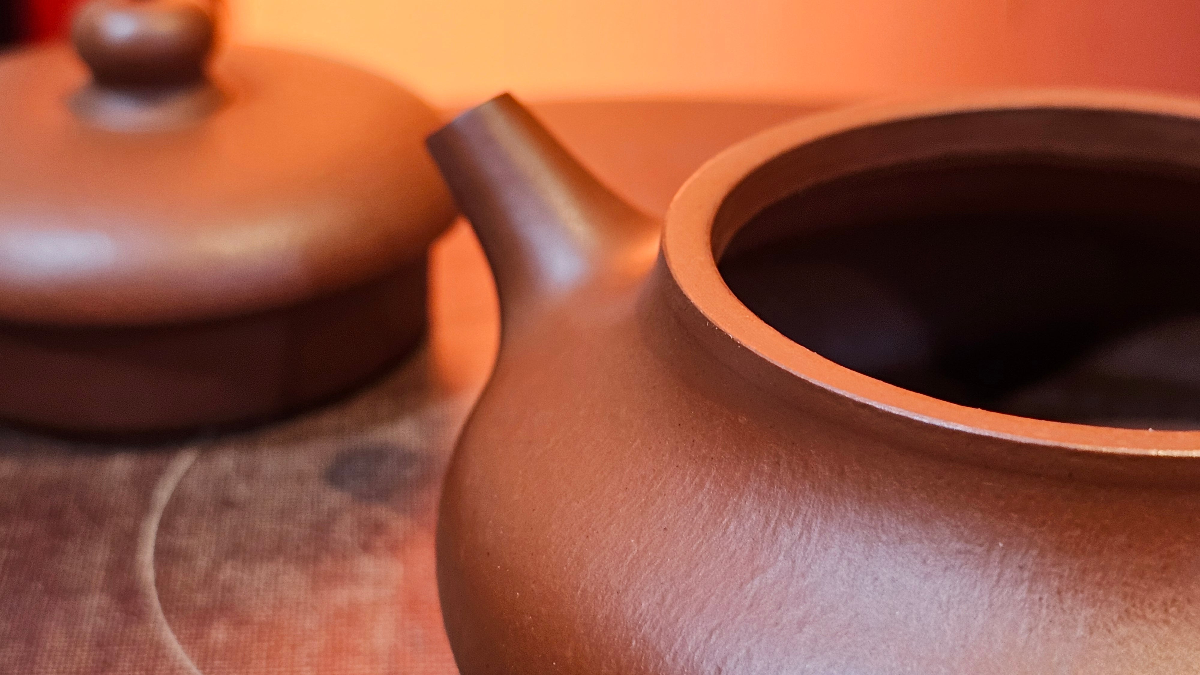 Jing Le 静乐 ~ "Quiet happiness", 79.8ml, Xiao Mei Yao Zhu Ni 小煤窑朱泥, by our Collaborative Craftsman Wang Xing 王兴 ~ Congratulations!to Mr J.T.! 1415hrs 1st Dec 2025, Fargo! ND!