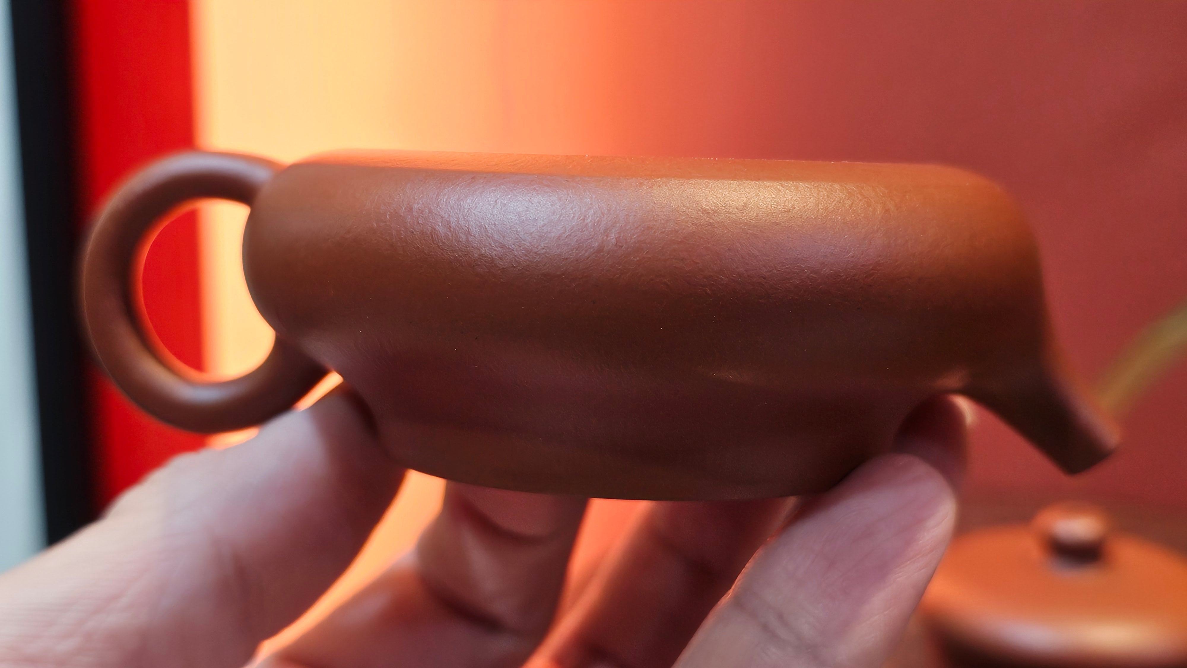 Jing Le 静乐 ~ "Quiet happiness", 79.8ml, Xiao Mei Yao Zhu Ni 小煤窑朱泥, by our Collaborative Craftsman Wang Xing 王兴 ~ Congratulations!to Mr J.T.! 1415hrs 1st Dec 2025, Fargo! ND!