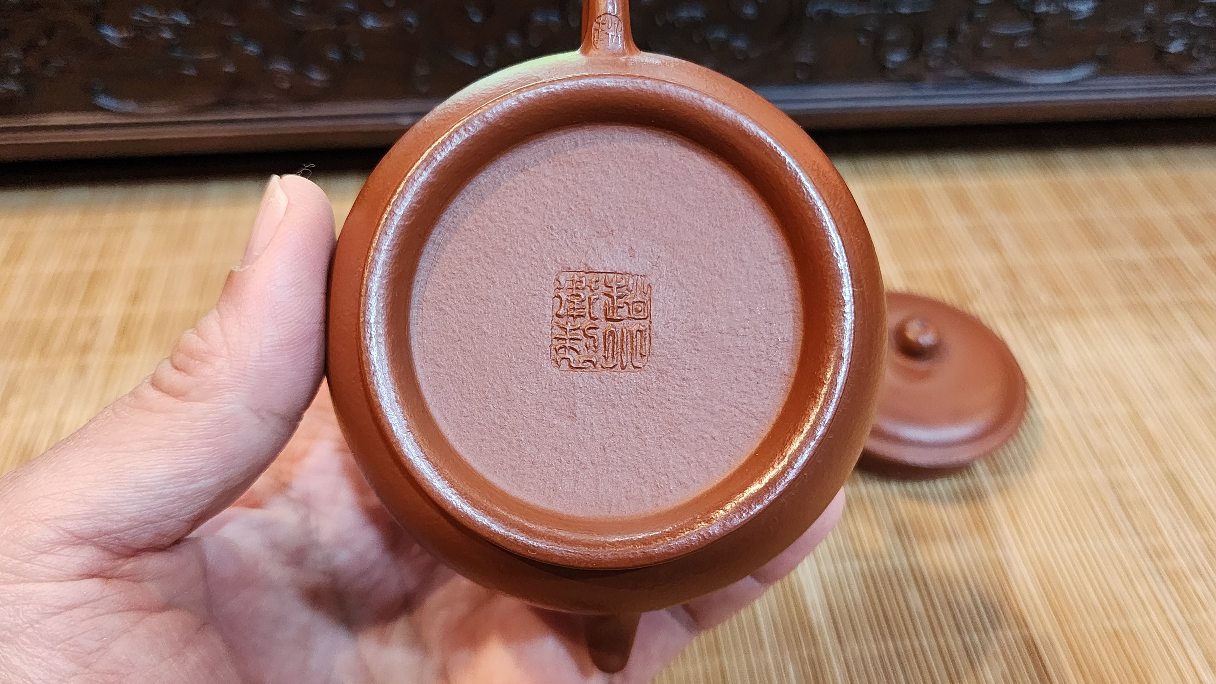 Ming Lu 明炉, XiaoMeiYao ZhuNi 小煤窑朱泥, 111.3ml, by Craftsman Zhao Xiao Wei 赵小卫。
