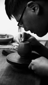 Bo Jun Pan 伯俊番, Gu Fa Lian Ni (Most Archaic Clay Forming) ~ Zhu Ni *古法练泥~朱泥, L4 Assoc Master Du Cheng Yao 堵程尧。